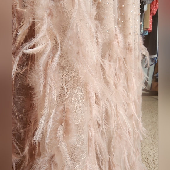 🔴MAC DUGGAL STUNNING FEATHER GOWN Style 11782 - Picture 14 of 16